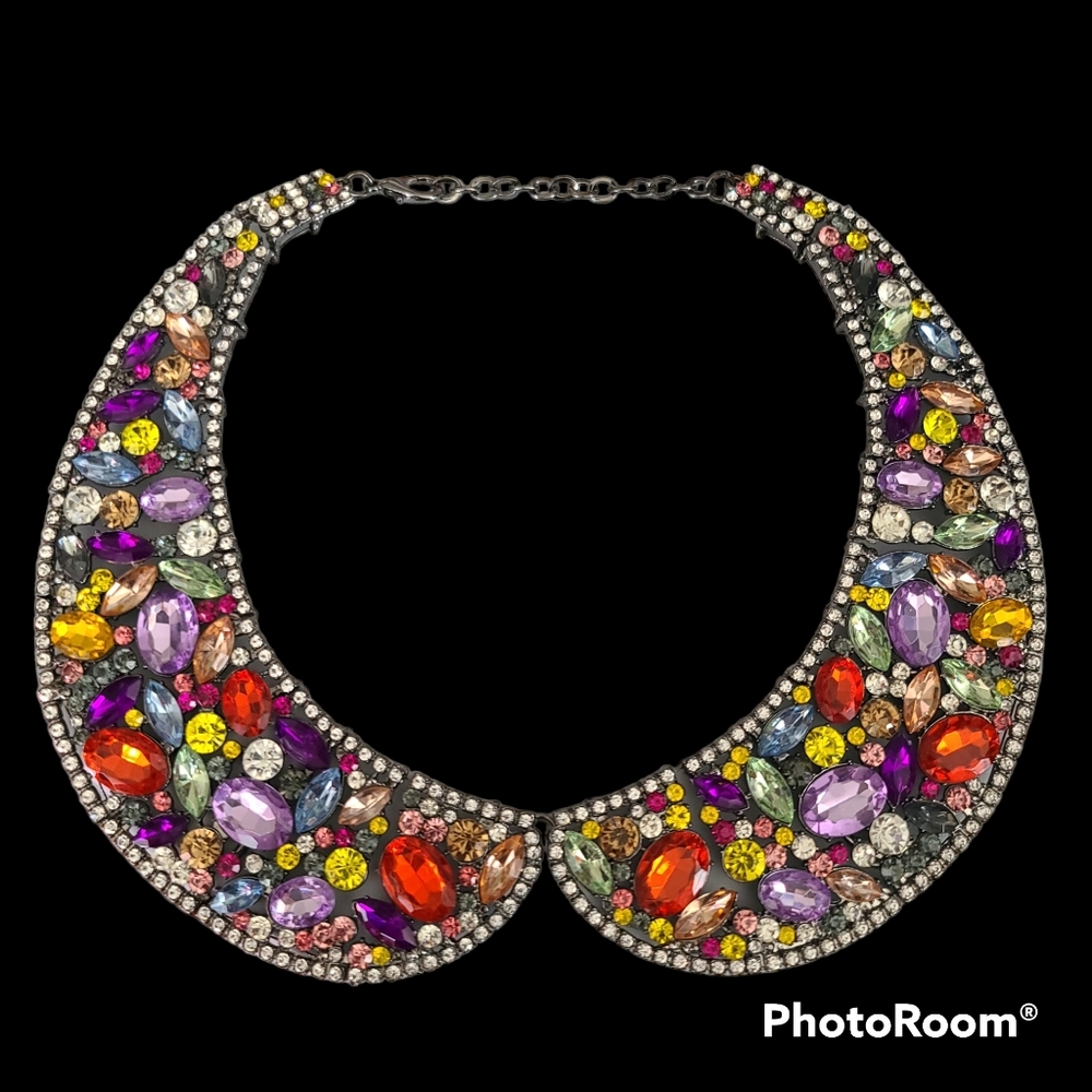 RHONY Bejeweled Peter Pan Collar necklace